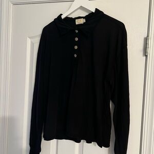 Nation LTD Black Long Sleeve Top